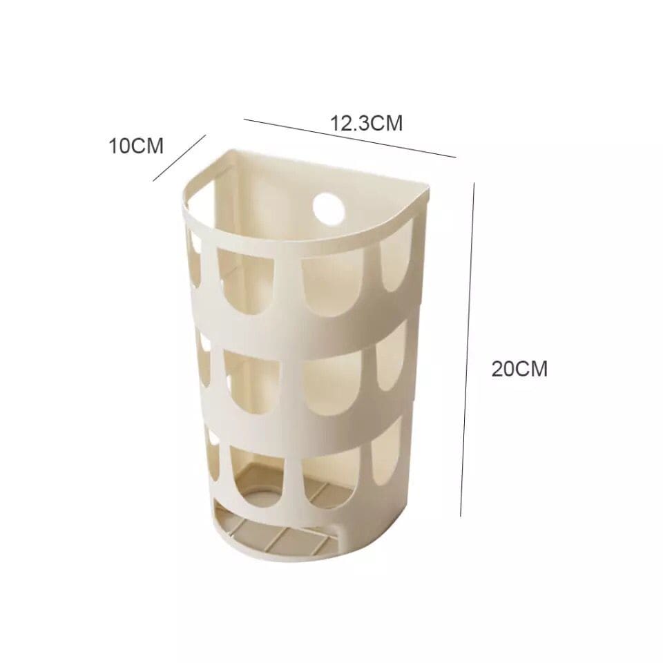 Wall-Mounted Garbage Bags Storage Basket, Multipurpose Plastic Bags Holder, Plastic Carrier Basket, Hollow Trash Bag Storage Holder Wall-Mounted Garbage Bags Storage Basket, Multipurpose Plastic Bags Holder, Plastic Carrier Basket, Hollow Trash Bag Storage Holder